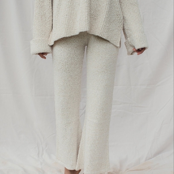 Pants - Cozy Cream Knit Pants